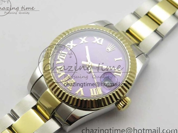 Dial BP Oyster Bracelet on YG Best Purple Maker 31mm Edition Roman 278273 SS Datejust YG SS 0203